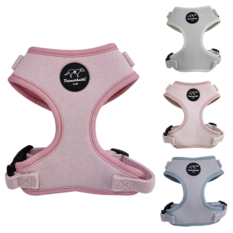 Petmarkable Premium Tweed No-Pull Dog Harness: Featuring Soft Breathable Padded Mesh and Adjustable Straps, Perfect for X-Small, Small, Medium, and Large Dogs, as well as Puppies